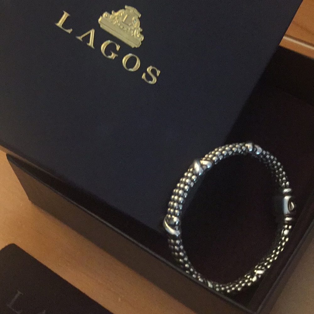 Lagos Signature Caviar Beaded X Bracelet